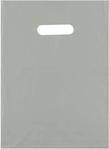 Miniatura 9 de Infinite Pack Bolsa de Plástico con Asa Troquelada Bolsa de 12" x 15" Bolsas de Mercancía de Plástico Negro Paquete de 100 para Venta al Por Menor
