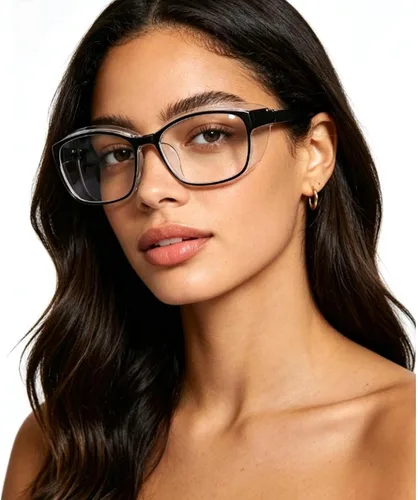 Miniatura 3 de willochra Gafas de seguridad con lectores 0~+400 para mujeres y hombres, gafas de lectura con luz azul de seguridad, gafas de protección ocular