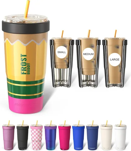 Miniatura 47 de Frost Buddy Togo Buddy 30oz Stainless Steel Vacuum Insulated Tumbler To Go Coffee Cup – Iced Coffee Sleeve, Travel Mug, Thermal Cup for Hot & Cold