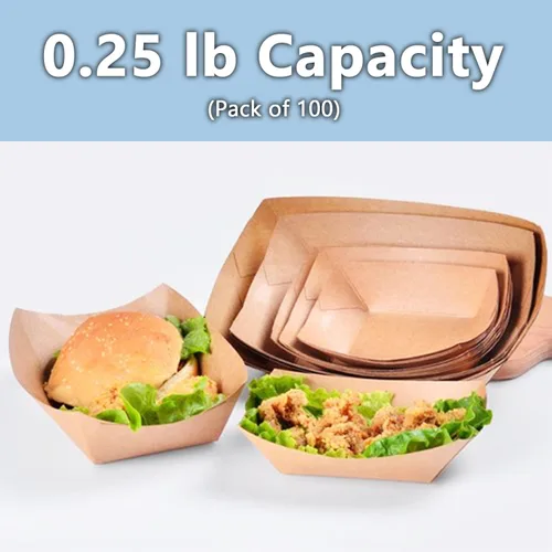 Miniatura 3 de Angel's Peel Lounge Bandeja de papel desechable para alimentos, papel reciclable, bandejas de papel totalmente biodegradables, para picnic