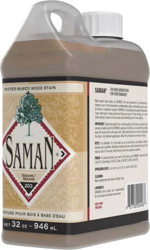 Miniatura 34 de SamaN Tinte para Madera Interior a Base de Agua - Tinte Natural para Muebles, Molduras, Paneles de Madera, Gabinetes (Forest TEW-104-12, 12 oz)