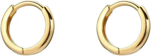 Aretes de aro pequeños minimalistas para mujeres y niñas, plata de ley 925, pulido dorado, mini arracadas para cartílago, hélix, envoltura fina,