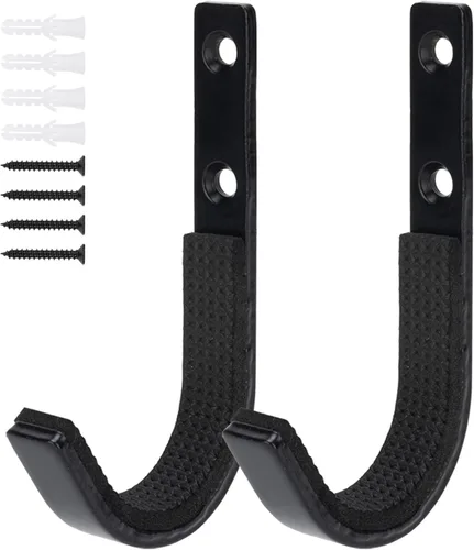 Soporte de pared para rifles de metal horizontales para colgar y almacenar, soporte para pistola de acero resistente con acolchado suave, almacena