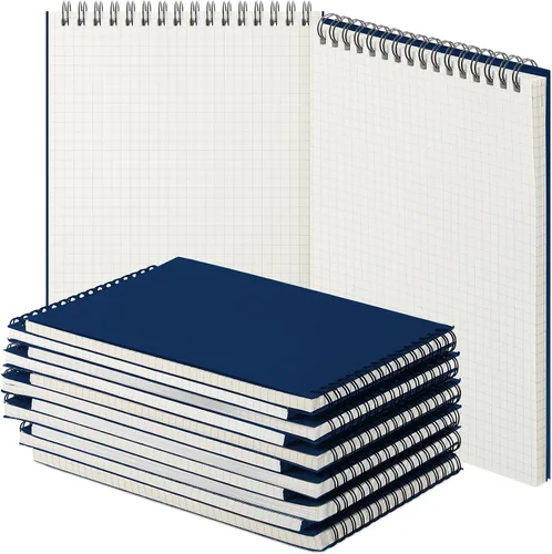 Miniatura 13 de Engrowtic Paquete de 1 bloc de notas en espiral de papel cuadriculado A5, bloc de notas encuadernado con alambre, bloc de notas de cuadrícula