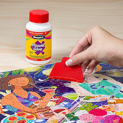 Miniatura 3 de RoseArt – Pegamento para rompecabezas de 4.5 onzas con aplicador, paquete de 3
