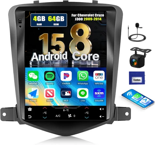 Miniatura 10 de Audio de alta fidelidad + ecualizador: Android 13 para Chevrolet Chevy Cruze J300 2009-2015 Radio estéreo para automóvil, 2G+64G 9.7 pulgadas