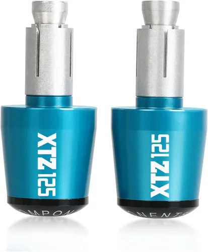 Miniatura 10 de Extremos de barra de manillar de motocicleta para Yamaha XTZ125 XTZ 125 2021 2022 2023 78 pulgadas 0.866 in, tapones antivibración, extremo de mango