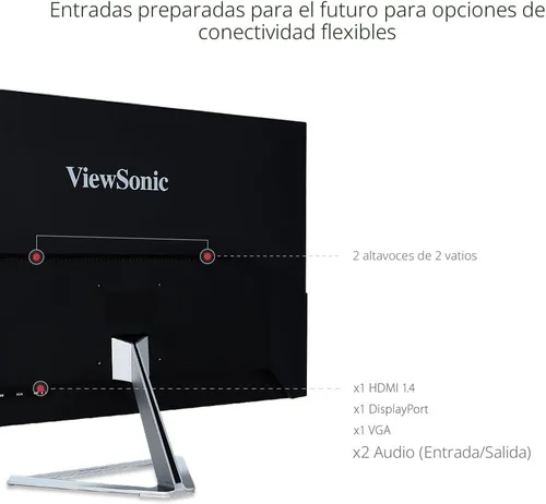 Miniatura 4 de ViewSonic VX3276-MHD Monitor IPS de pantalla ancha de 32 pulgadas 1080p con biseles ultrafinos, capacidad de división de pantalla HDMI y DisplayPort