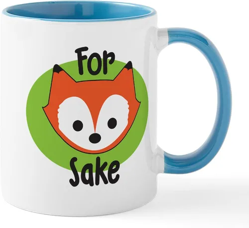 Miniatura 32 de CafePress Taza de café de cerámica For Fox Sake de 11 oz (11.0 fl oz)