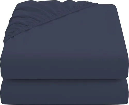 Miniatura 25 de HBHLFZ Sábana Bajera Ajustable King Solamente, Sábana Bajera Suave y Transpirable - 78"x80" Sábana Bajera Ajustable King Size con Bolsillos Blanco