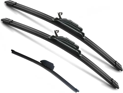 Miniatura 26 de JustCar Juego de 2 limpiaparabrisas delantero de repuesto para Jeep Wrangler TJ 1997 1998 1999 2000 2001 2002 2003 2004 2005 2006-13 pulgadas