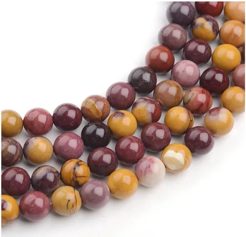 Miniatura 87 de 1 hebra Adabele natural de piedras preciosas múltiples amatista, lapislázuli, sodalita, aventurina, ojo de tigre, jaspe rojo jade amarillo, 0.315 in