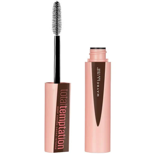 Miniatura 8 de Máscara de pestañas lavable de Maybelline Total Temptation. Negro más negro. 0.27 oz oz., lavable