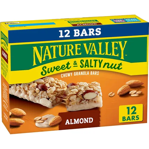 Miniatura 23 de Nature Valley Barras de granola de nueces dulces y saladas, chocolate oscuro cacahuate almendra, 6 barras, 7.2 oz