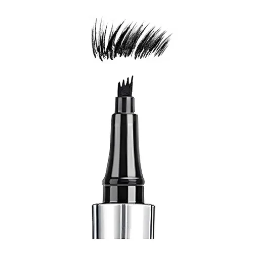 Miniatura 10 de Bolígrafo de cejas de 5 colores, microrelleno líquido natural para cejas, maquillaje para cejas (#1 marrón)
