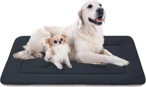 Miniatura 16 de Cama grande y acolchada de 36.0, 42.0 y 47.0 pulgadas para perro, lavable, con base antideslizante, cama para mascotas, camas para gatos, caseta