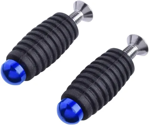 Miniatura 9 de Reposapiés 6MM CNC aluminio motocicleta pie clavijas reposapiés reposapiés reposapiés clavijas palanca de freno de cambio para Yam & aha MT07 MT09