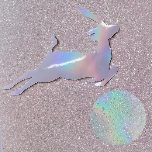 Miniatura 5 de 36 hojas de papel adhesivo holográfico transparente A4, láminas de vinilo autoadhesivas, película laminada de superposición