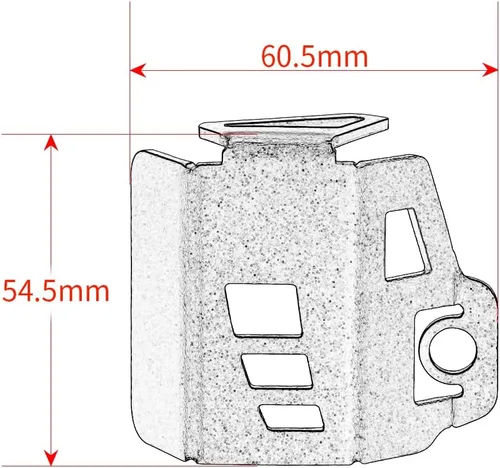 Miniatura 3 de Cubierta protectora de la tapa de aceite de la bomba del depósito del líquido de freno trasero de la motocicleta compatible con YAMAHA MT-09 Negro