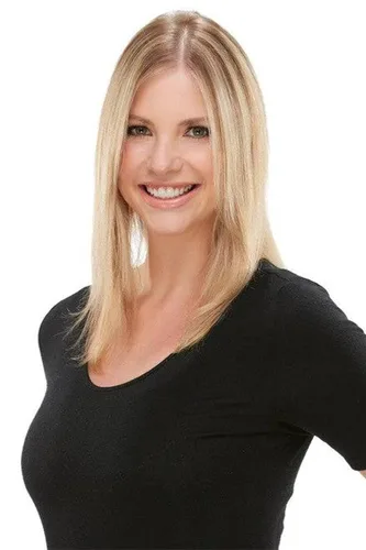Miniatura 4 de Top Notch Mid Length Clip In Hair Topper Crown Jon Renau Womens Double Monofilament Top Addition Easihair Color FS26/31S6