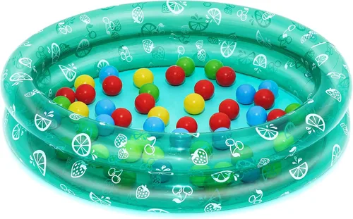 Bestway: Splash & Play - Piscina inflable de bolas - 36 x 8 pulgadas, piscina de agua para niños, 50 bolas coloridas, versátil uso en exteriores e