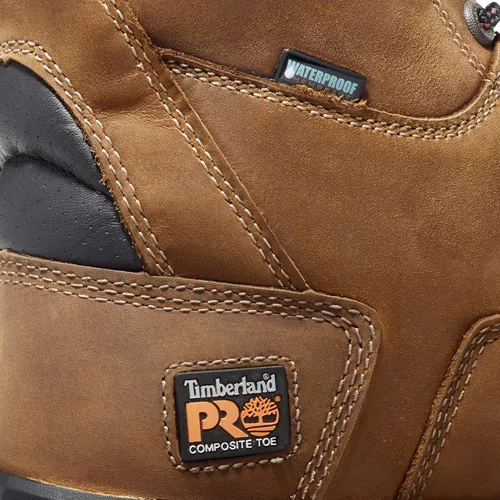 Miniatura 3 de Timberland PRO Botas de trabajo impermeables Boondock de 8 pulgadas con punta de seguridad compuesta para hombre Marrón