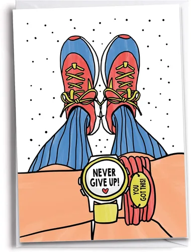 Miniatura 27 de Felicitaciones por terminar una tarjeta de felicitación de maratón 26.2 Millas Inspirado en correr