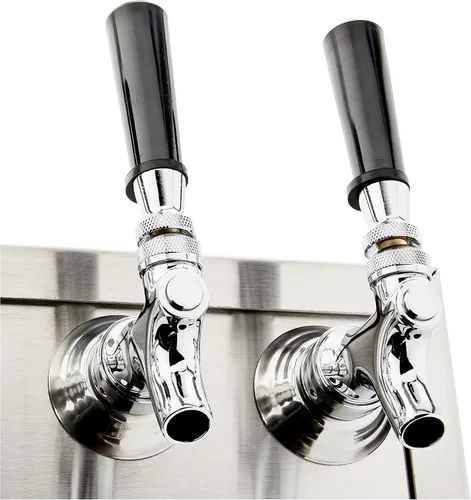 Miniatura 2 de CTT4-186 4 Torre de Kegerator T de cerveza de barril de producto, cuerpo de acero inoxidable