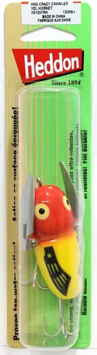 Miniatura 2 de Heddon Crazy Crawler - Señuelo de pesca de Topwater de acción salvaje Amarillo