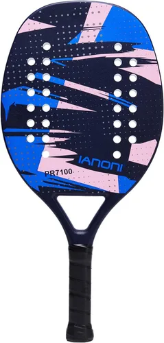 Miniatura 12 de Pala de Tenis de Playa Raqueta de Tenis de Playa Fibra de Carbono con Núcleo de Espuma de Memoria EVA Palas de Tenis de Playa Verde
