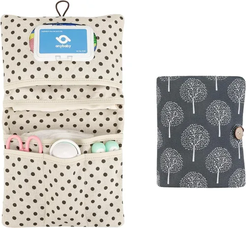 Miniatura 10 de Lmbabter Organizador extraíble para bolsa de bebé, bolsa de pañales con 6 bolsillos en total, bolso y bolsa de mano para mujeres, mamás, enfermeras
