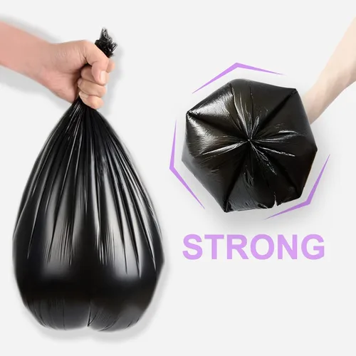 Miniatura 5 de Inwaysin - Bolsas de basura de 13 galones de alto, bolsas de basura negras biodegradables, 75