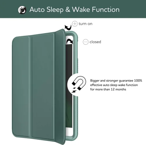 Miniatura 7 de SURITCH Funda para iPad mini 4/iPad mini 5, [Protector de pantalla integrado] [Soporte para lápiz] Funda protectora de cuerpo completo con función
