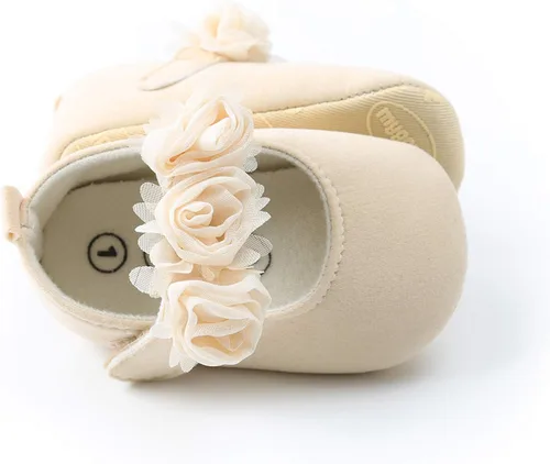 Miniatura 73 de RVROVIC Mocasines de princesa para bebé, zapatos brillantes de Mary Jane, zapatos de cuna de suela suave y ligera de primera calidad, zapatos