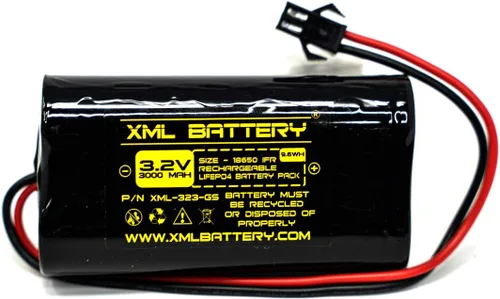 Miniatura 2 de Paquete de 1 batería de 3.2 V 3000 mAh GS-97F-GE GS-97N GS-104 GS-103 GS-94 LIFEPO4 para luces solares al aire libre