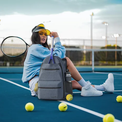 Miniatura 6 de Athletico Athletico City Bolsa de Tenis Gris