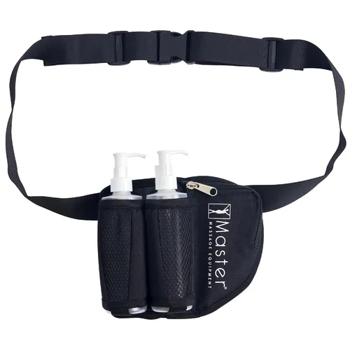 Miniatura 5 de Master Massage Bolsa de aceite de masaje para botella doble, bolsa de crema ajustable y bolsa de loción, kit doble, funda de loción para botella