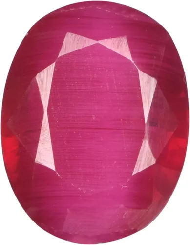 GEMHUB Piedra preciosa suelta rubí rojo natural 25.50 Ct certificado rubí rojo natural, piedra preciosa suelta de rubí facetado FA-100, Gema,