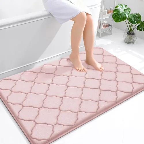 Miniatura 67 de OLANLY Alfombra de Baño de Espuma Viscoelástica de 24 x 16 pulgadas, Ultra Suave y Absorbente, Alfombras de Baño Antideslizantes, Cómodas, Lavables