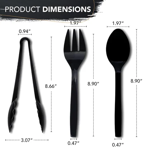 Miniatura 5 de Party Essentials Kit de servicio de bufé Elegance de 33 piezas, incluye estantes negros para rozar, sartenes de aluminio, sartenes de agua, latas