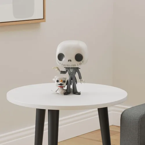 Miniatura 2 de Funko Pop! Disney: La pesadilla antes de Navidad - Jack Skellington de 10 pulgadas con cero