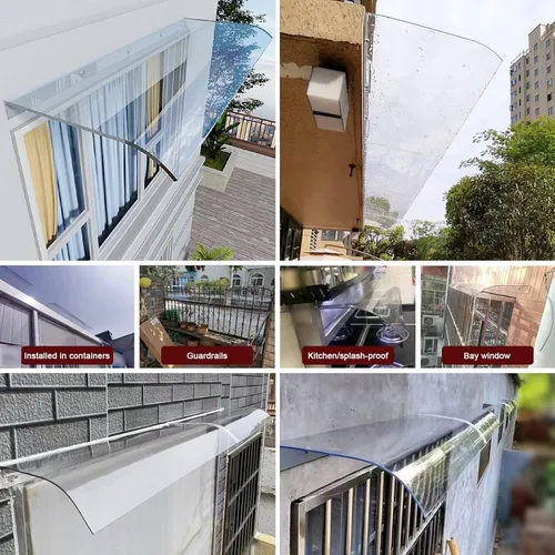 Miniatura 8 de Toldo para puerta delantera para patio al aire libre, toldo para ventana, toldo para lluvia, toldo para puerta, toldo de entrada, toldo de entrada