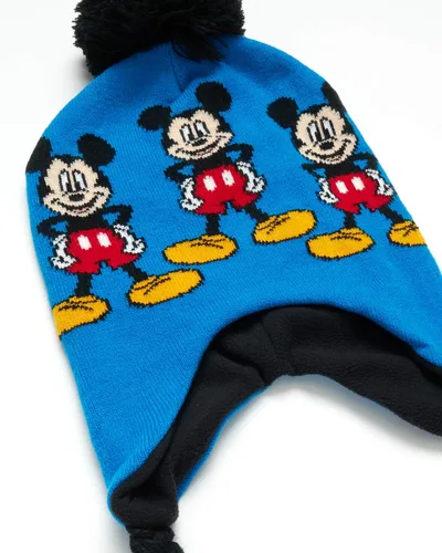 Miniatura 3 de Disney Conjunto de sombrero de invierno de Mickey Mouse y 2 pares de guantes o guantes edad 2-7