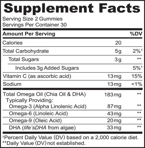 Miniatura 8 de NATURELO Suplemento vegetariano de DHA y Omega 3 de algas y aceite de semillas de chía para la salud del corazón, el cerebro y las articulaciones