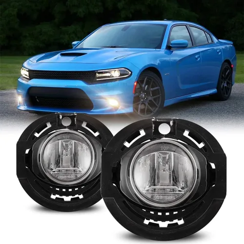 Miniatura 9 de Nixon Offroad Juego de luces antiniebla con bombilla LED para 15-19 Dodge Charger y Chrysler 300/17-20 Chrysler Pacifica / 14-21 Jeep Grand Lente