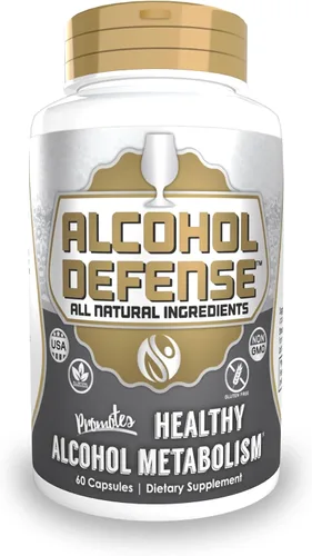 Cápsulas Alcohol Defense | 60 unidades | Promueve el metabolismo saludable del alcohol | Contiene dihidromiricetina, extracto de jengibre