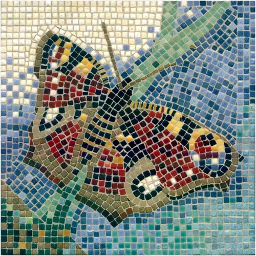 Miniatura 7 de Mosaicos hechos a mano fáciles con nuestro kit de manualidades de mosaico para adultos, delfín cuadrado de 7 pulgadas (20cm)