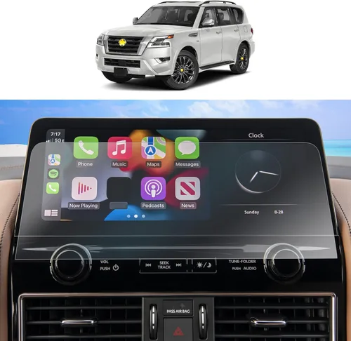 Miniatura 14 de SKTU 2 protectores de pantalla para Nissan Frontier 2025 2026 de 12.3 pulgadas para Nissan Frontier 2025 + navegación de 12.3 pulgadas