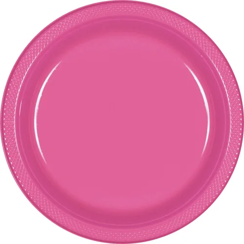 Miniatura 4 de Platos redondos de plástico azul caribeño vibrante, 9 pulgadas (10 paquetes de 20), diseño de calidad premium, ideales para cualquier evento o fiesta