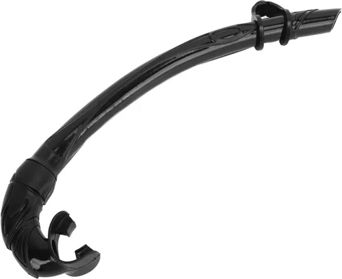 Miniatura 7 de Esnórquel de buceo de PVC fácil de respirar con boquilla cómoda, tubo de buceo para buceo libre, cómodo de llevar (negro)